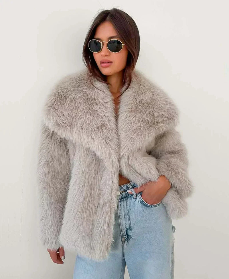 Sophia Luxe Faux Fur Coat